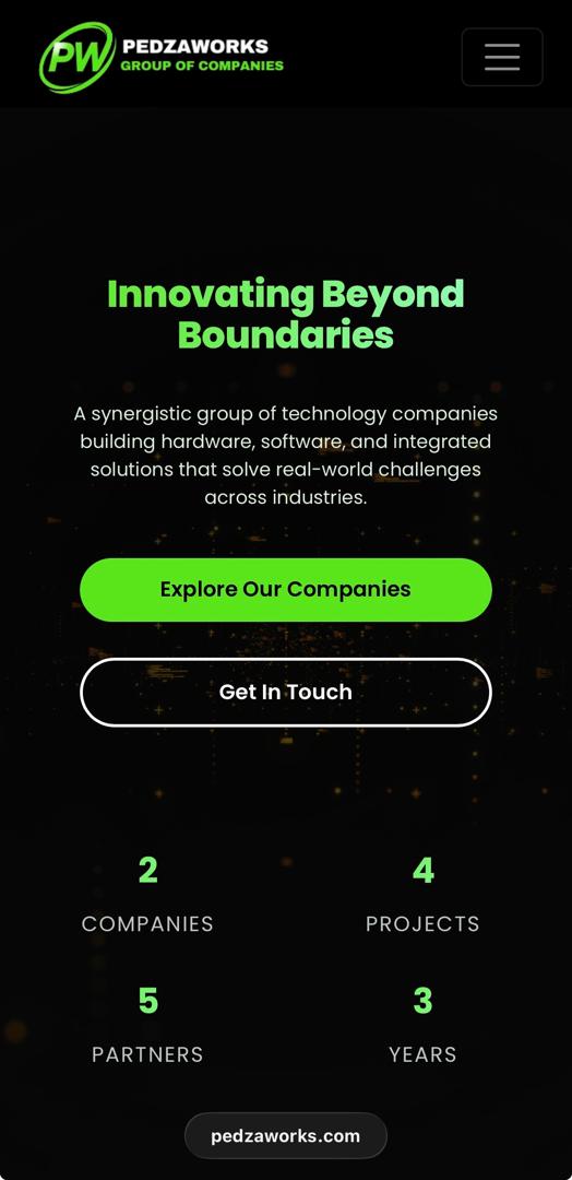 Pedzaworks Groups Website